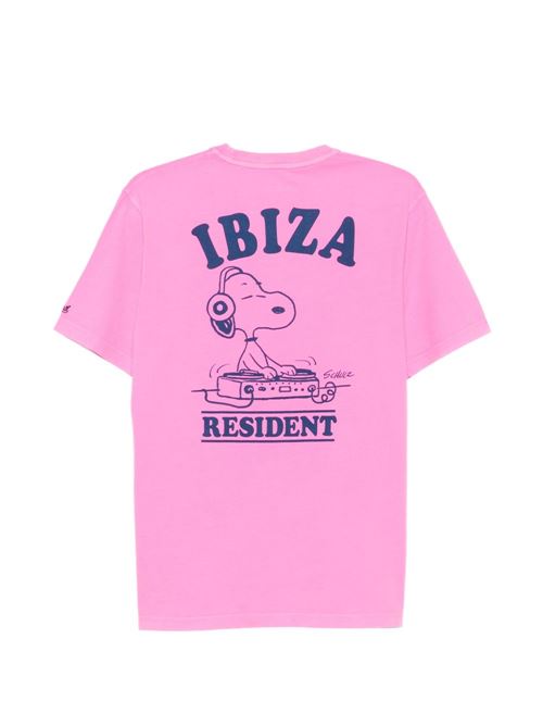 T-shirt uomo MC2 Saint Barth Portland rosa stampa Snoopy MC2 SAINT BARTH | PORTLAND00315L